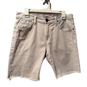 Citizens of Humanity SID Jean Shorts Size 32 Premium Distressed White/ Grey